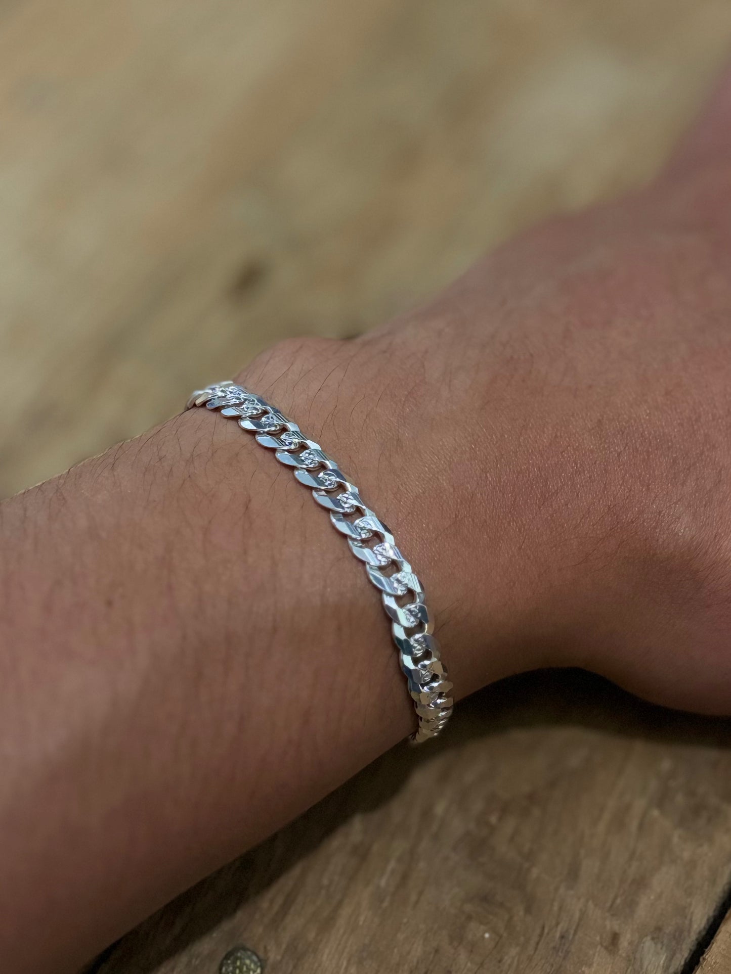 Pulsera barbada de 6mm
